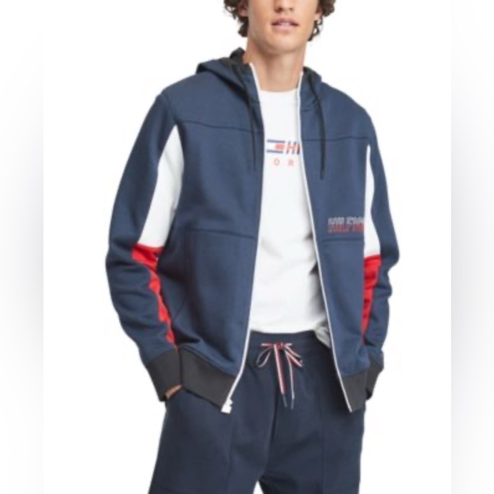 TOMMY HILFIGER Men’s Colorblock Hoodie